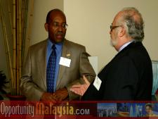 Photo taken in the penthouse suite at the Atlantic hotel in Fort Lauderdale
Norman Taylor meets Ken Green
From left to right: Norman Taylor, Director of Broward County Office of Economic Development and Ken Green, General Manager of Altronict Controls