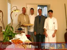 Group Photo taken in the penthouse suite at the Atlantic hotel in Fort Lauderdale of the Trina Restaurant staffFrom left to right: