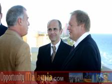 Photo taken in the penthouse suite at the Atlantic hotel in Fort Lauderdale. Roberto Bravo,  Jacques Roy and Bernhard SchutteFrom left to right: Roberto Bravo, President of RBG Group, Jacques Roy, General Manager of the Atlantic Hotel, Bernhard Schutte, Chairman of Asia Committee USA