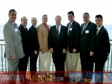 Photo taken in the penthouse suite at the Atlantic hotel in Fort Lauderdale. Doug Everett, Carlos Banks, Jacques Roy, Roberto Bravo, Bernhard Schutte, Mayor Jim Naugle, Lothar Mitschke and Thomas Bernthaler.From left to right: Doug Everett, CEO of the Pompano Beach Chamber of Commerce, Carlos Banks, MALAYSIA AIRLINES, Jacques Roy, General Manager of the Atlantic Hotel, Roberto Bravo, President of RBG Group, Bernhard Schutte, Chairman of Asia Committee USA, Jim Naugle, Mayor of the City of Fort Lauderdale, Lothar Mitschke, President of MTC International and Thomas Bernthaler, CIO of Digital Media Network.