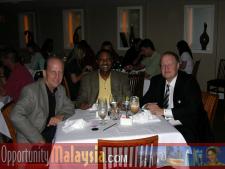 Captain Winston Scott, Ken Heiko and Bernhard Schutte discussing the upcoming mission to MalaysiaKen Haiko, Chairman of the Board of Supervisors at the Florida Space Authority, Captain Winston Scott, Executive Director of the Florida Space Authority and Bernhard Schutte, Chairman of Asia Committee USA, Inc 