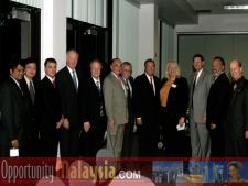 Opportunity Malaysia Mission Briefing in Boca RatonPrakas Nair, Executive Director of MATRADE USA Region, Phang Ah Tong, Executive Director of MIDA USA Region, Thomas Bernthaler, CIO of Digital Media Network, inc. Joel Gustafson, District Director of the Office of Congressman Clay Shaw Jr., Bernhard Schutte, Chairman of Asia Committee USA, Inc., John Bauer, President of Basic Foods, Inc., Arthur Pollack, Congressman Clay Shaw, Professor Mahalas, FAU., Mason Jackson, President & CEO of Workforce One, Jim Tarlton, President & CEO of The Broward Alliance, Ken Haiko, Chairman of the Board of Supervisors at the Florida Space Authority.    