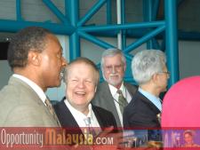Malaysian Ambassador Visit to Florida Space Authority January 2005Captain Winston Scott, Executive Director of Florida Space Authority, Bernhard Schutte, CEO  of Digital Media Network, Inc.