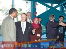 Malaysian Ambassador Visit January 2005Bernhard Schutte, , Chairman of Asia Committee USA and Captain Winston Scott, Executive Director of Florida Space Authority   