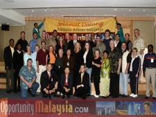 Opportunity Malaysia 2005 Participants Arriving in Malaysia February 27, 2005Bernhard Schutte, Chairman of Asia Committee USA, Lauro Bianda, CEO of Agycon, Inc., Manjit Gill, Attorney at Becker & Poliakoff, Jim Tarlton, President of Broward Alliance, Dr. Norman Samuels
Faye Samuels, President of Center of Severe Obesity, Theo Voyatzoglou, President of Cubicorp, Patrick Everett, Executive Assistant of DMNI, Dr. Rolf Schroeder, Representative of DMNI, John Diep, Director Asia/Pacific Region for Enterprise Florida,  Captain Winston Scott, Executive Director of Florida Space Authority, Marilyn Scott, Ken Haiko, Vice Chair of Florida Space Authority, Paula Haiko, Brian Sanz, President of Fox Croft Trading, Douglas Everett, President of Pompnao Beach Chamber of Commerce, Anne Dufresne, Fred Rogacki, President of International Warehouse Services, Betty Ann Rogacki, Vice President of International Warehouse Services, Ralph Locher, Attorney at Lerner and Greenberg, Carlos Banks, District Sales Manager of Malaysia Airlines, Dr. Ray Ferrero, President of Nova Southeastern University, Raquel Ferrero, Dr.H.Wells Singleton, Education Provost/Univ. Dean of Nova Southeastern University, Dr. Martha Singleton, Executive Director of Nova Southeastern University, Lorna Honecker, Realtor of Prudential Florida First, Dilip Mohanlam Kataria, Representative of SkyTruck, Blake Spurlin, CEO of Spurlin Photography, Stephanie Heckel, Trade Specialist of US Department of Commerce, William Zarit, US Senior Commerical Officer, Boni Chuah, Commercial Attache, Dato' Rosnah Majid, CEO of Electronic Business Management (EBM).
