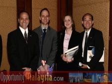 Opportunity Malaysia Participants arriving in Malaysia February 27 Ralph Locher, Attorney at Lerner and Greenberg, Dr. Rolf Schroeder, Representative of DMNI, Stephanie Heckel, Trade Specialist of US Department of Commerce, John Diep, Director Asia/Pacific Region for Enterprise Florida