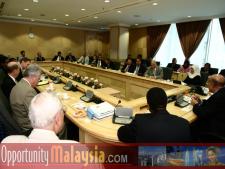 Meeting with all Vice Chancellors of all universities and top education officials in MalaysiaKen Haiko, Vice Chair of Florida Space Authority, Dr.H.Wells Singleton, Education Provost/Univ. Dean of Nova Southeastern University, Dr. Ray Ferrero, President of Nova Southeastern University, Captain Winston Scott, Executive Director of Florida Space Authority, 
Dato' Dr. Haji Shafie Haji Mohd Salleh, Minister of Higher Education, and Bernhard Schutte, Chairman of Asia Committee USA, (DMNI)