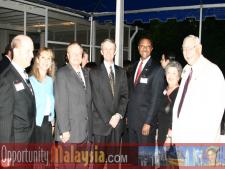 Embassy Dinner Reception hosted by Ambassador Christopher LaFleurKen Haiko, Director of Florida Space Authority, Paula Haiko,  Bernhard Schutte, Chairman of Asia Committee USA, Ambassador Christopher LaFleur, Captain Winston Scott, Executive Director of Florida Space Authority, Raquel Ferero, Dr. Ray Ferrero, President of Nova Southeastern University.
