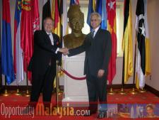 Bernhard Schutte meets with Ambassador Dato' Ghazzali Sheikh Abdul Khalid welcomes Bernhard Schutte to the Embassy of MalaysiaBernhard Schutte, Chairman of Asia Committee USA, Dato' Ghazzali Sheikh Abdul Khalid, 
Ambassador of Malaysia
