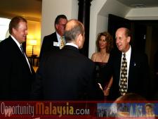 Bernhard Schutte introduces Ken Haik and his wife Paula Haiko to Jacques Roy, General Manager of The Atlantic HotelFrom Left to right: Bernhard Schutte, Chairman of Asia Committee USA Inc. Bob Swindell, Director of Marketing at the Broward Alliance, Jacques Roy, General Manager of The Atlantic Hotel, Paula Haiko and Ken Haiko, Chairman, Board of Supervisors of Florida Space Authority.