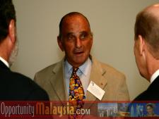Jim Tarlton, John Bauer and Ken Haiko.From Left to right: Jim Tarlton, President & CEO of the Broward Alliance, Consul John Bauer, President of Basic Food International and Ken Haiko, Chairman, Board of Supervisors of Florida Space Authority.