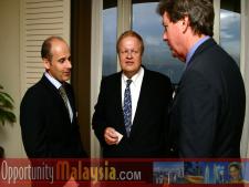 Jacques Roy, Bernhard Schutte and John McCartneyFrom Left to right: Jacques Roy, General Manager of The Atlantic Hotel, Bernhard Schutte, Chairman of Asia Committee USA and John McCartney, Director for Florida, U.S Department of Commerce.