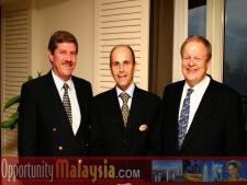 Chris Cronje, Jacques Roy and Bernhard Schutte.From Left to right: Chris Cronje, President & CEO of Alpine Engineered Products, Jacques Roy, General Manager of The Atlantic Hotel and Bernhard Schutte, Chairman of Asia Committee USA
