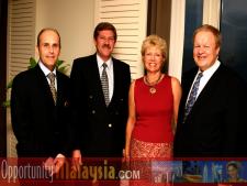 Jacques Roy, Chris Cronje, June Wolfe and Bernhard Schutte.From Left to right: Jacques Roy, General Manager of The Atlantic Hotel, Chris Cronje, President & CEO of Alpine Engineered Products, June Wolfe, President or South Florida Manufacturers Association and Bernhard Schutte, Chairman of Asia Committee USA