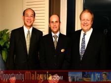 John Diep, Jacques Roy and Bernhard Schutte.From Left to right: John Diep, Director of Asia and the Pacific Region of Enterprise Florida, Jacques Roy, General Manager of The Atlantic Hotel, and Bernhard Schutte, Chairman of Asia Committee USA